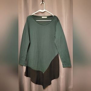Emerald green lengthy tunic dress, size XXL. Fits like a med/large.